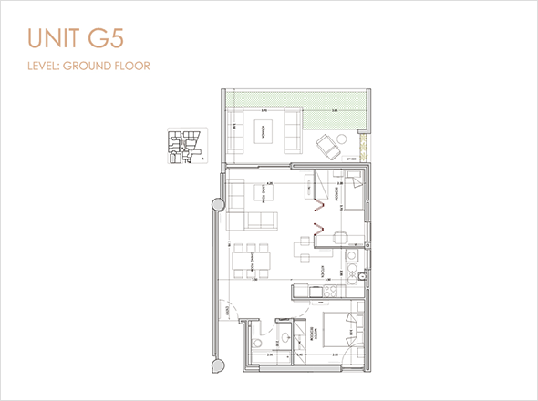 UNIT G5. LEVEL: GROUND FLOOR